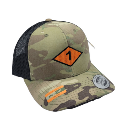 1st Bn Diamond Black – Factory Snapback Scroll Multicam