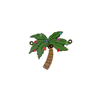 palm tree christmas lights clipart