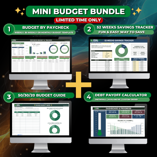 Mini Budget Bundle - perfect for tackling debt and stacking savings.