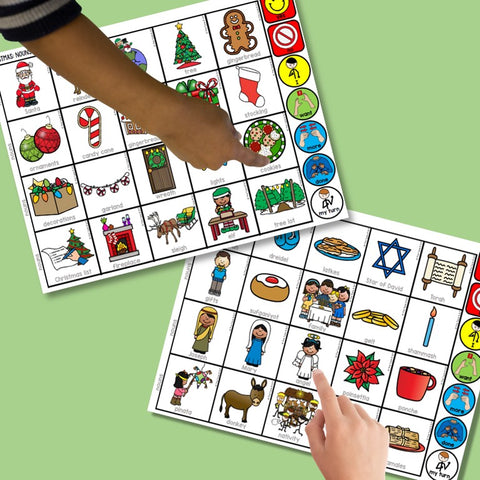 Photo of Christmas Core Vocabulary Boards