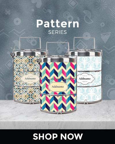 Teezbee.com | Personalised Tiffin Carrier (Pattern Series)