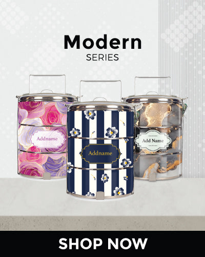 Teezbee.com | Personalised Tiffin Carrier (Modern Series)