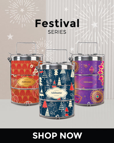 Teezbee.com | Personalised Tiffin Carrier (Festival Series)