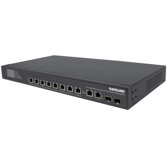 Intellinet 8-Port Gigabit Ethernet Ultra PoE Switch – FireFold