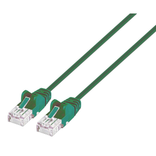 Câble patch réseau RJ45 plat InLine®, U/UTP, Cat.6, bleu, 3m