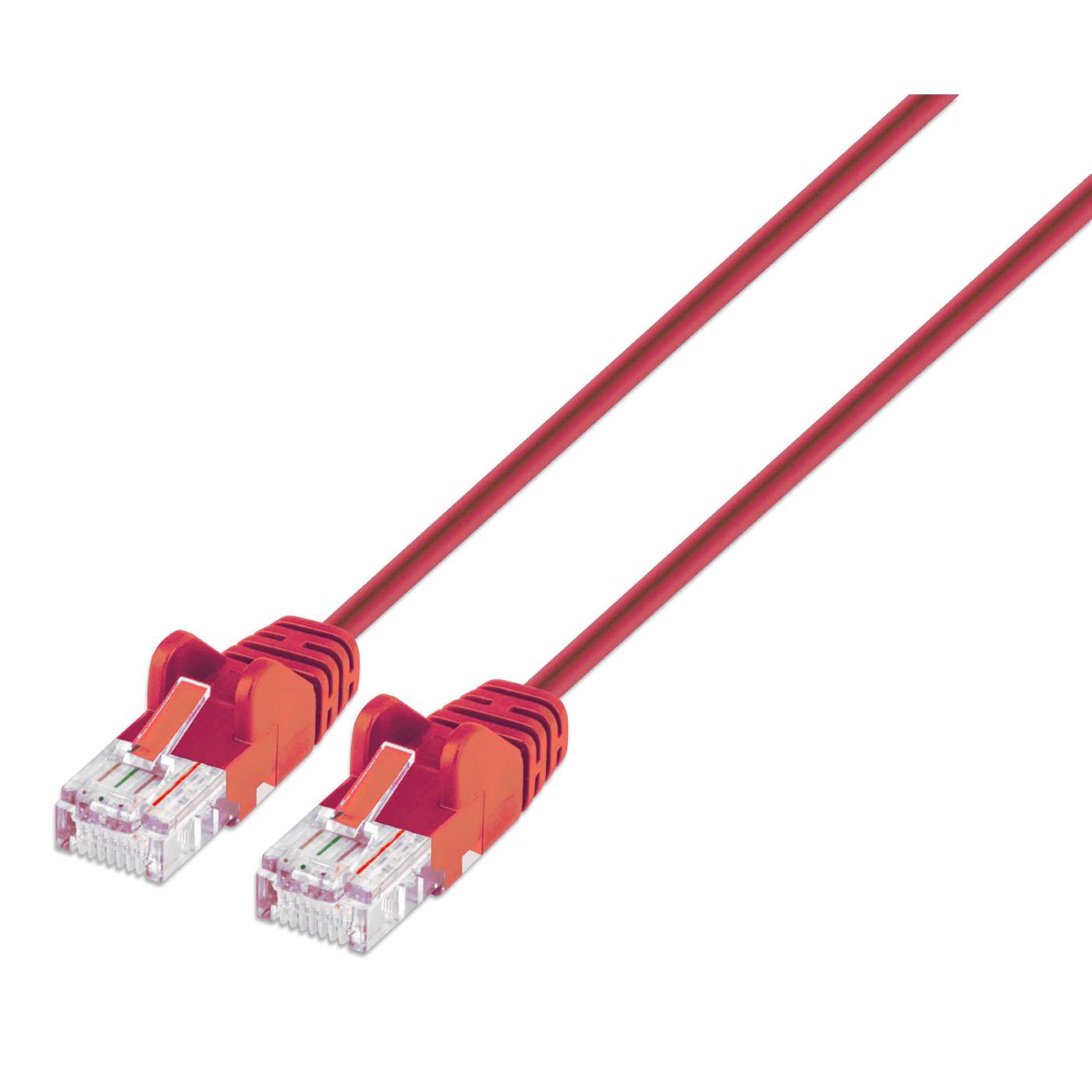 Cat6 U/UTP Slim Network Patch Cable, 14 ft., Red