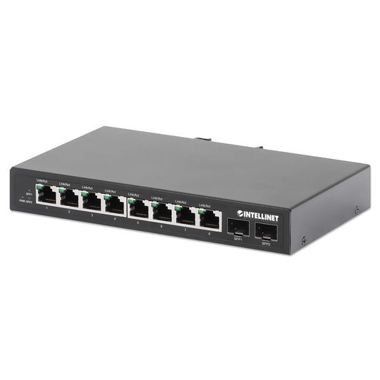 8-Port Gigabit L2 Managed PoE+ Switch, 140W, 2 Dedicated Gigabit SFP Slots,  20 Gbps, Web Interface