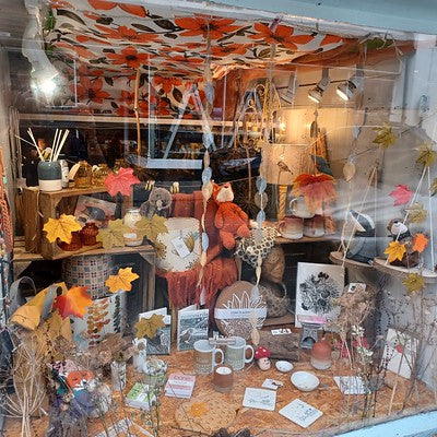 Luvit's Autumn 2021 Window Display in Barmouth