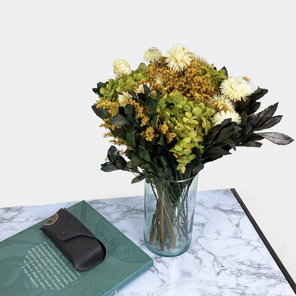 Bouquet de Hortensias Verdes Preservadas e Inmortales – Artiflora