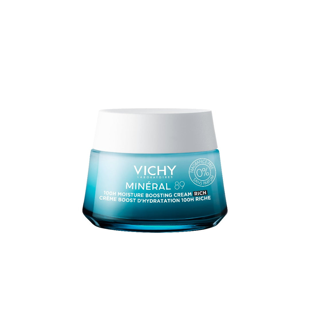 Photos - Cream / Lotion Vichy Minéral 89 100H Hyaluronic Acid Rich Hydrating Cream, Dry skin 50ml 