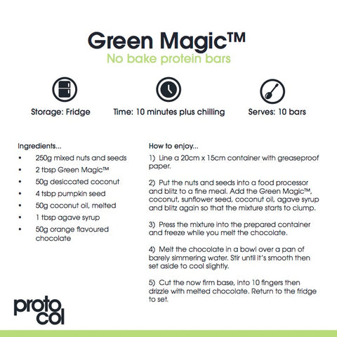 Green Magic Protein Bars Recipe