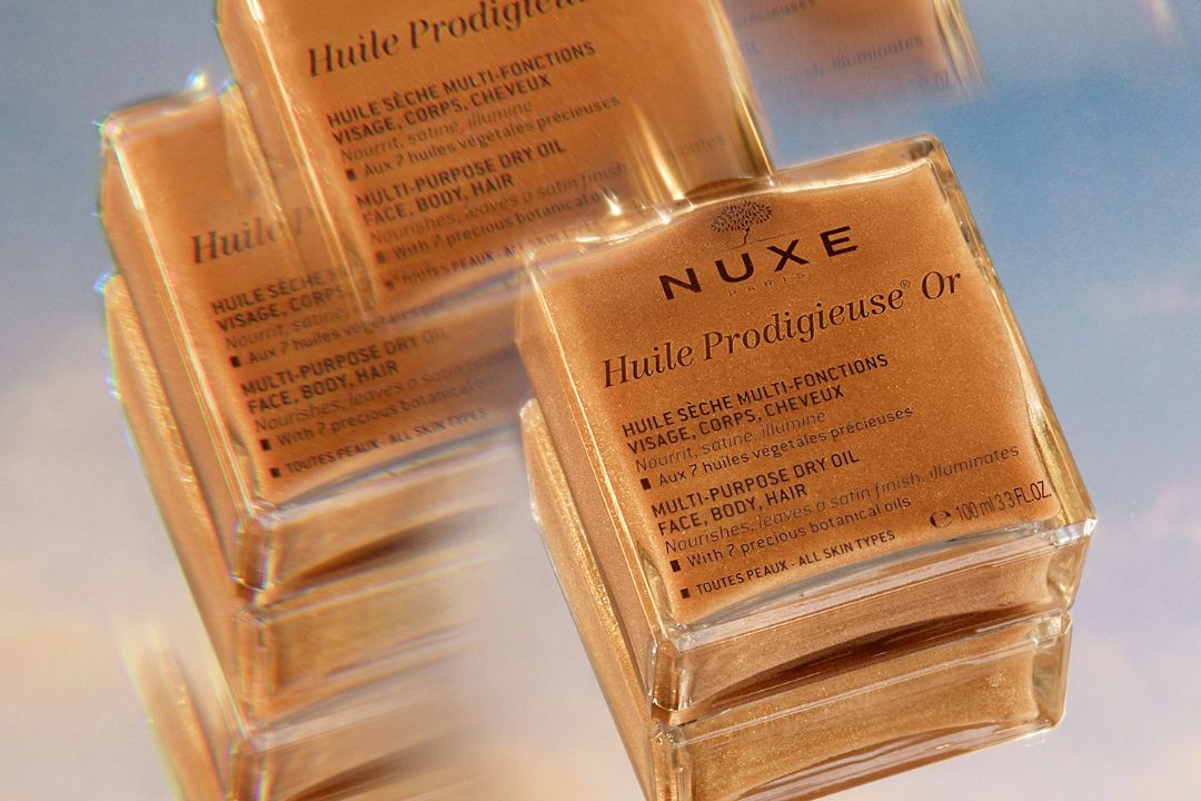 NUXE Huile Prodigieuse® Or Golden Shimmer Multi-Purpose Dry Oil for Face, Body and Hair