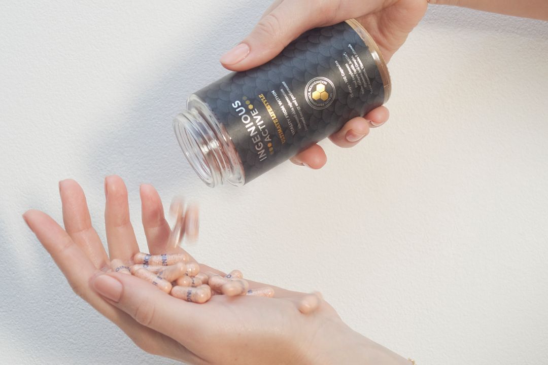 INGENIOUS Beauty Collagen Supplements Packaging And Pills