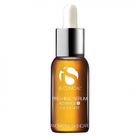 Glass bottle of iS Clinical Pro-Heal Serum Advance+