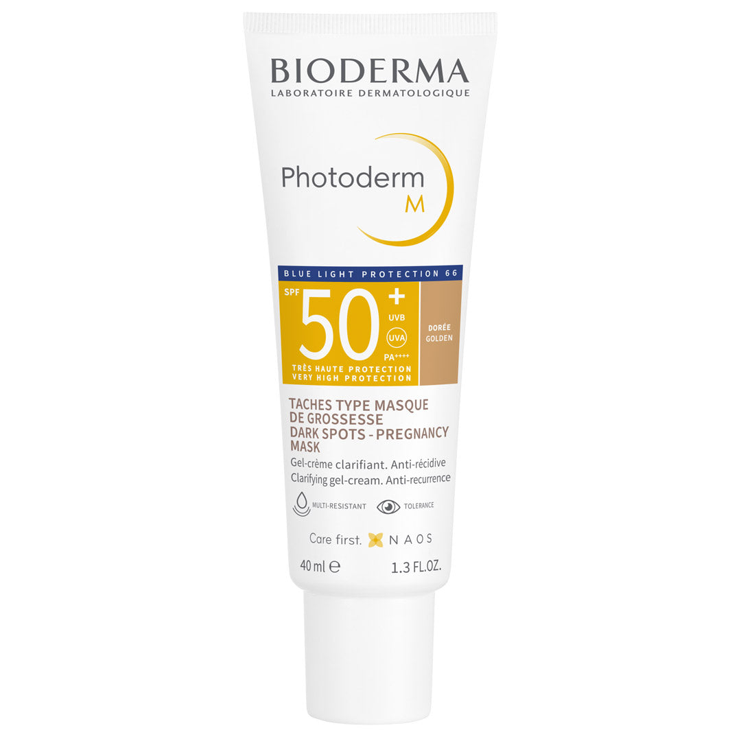 Photos - Sun Skin Care Bioderma Photoderm M SPF 50+ Golden Tint-Gel Cream Sunscreen - 40ml - For 