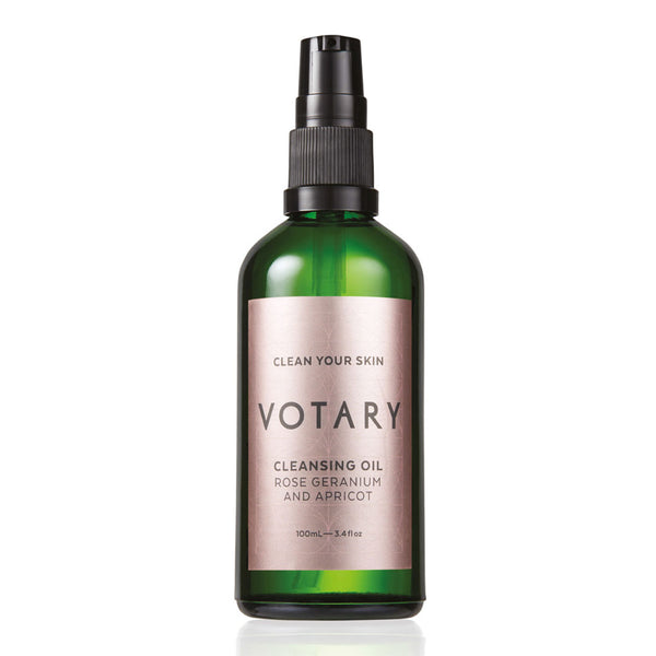 Votary cleansing oil - rose geranium & apricot