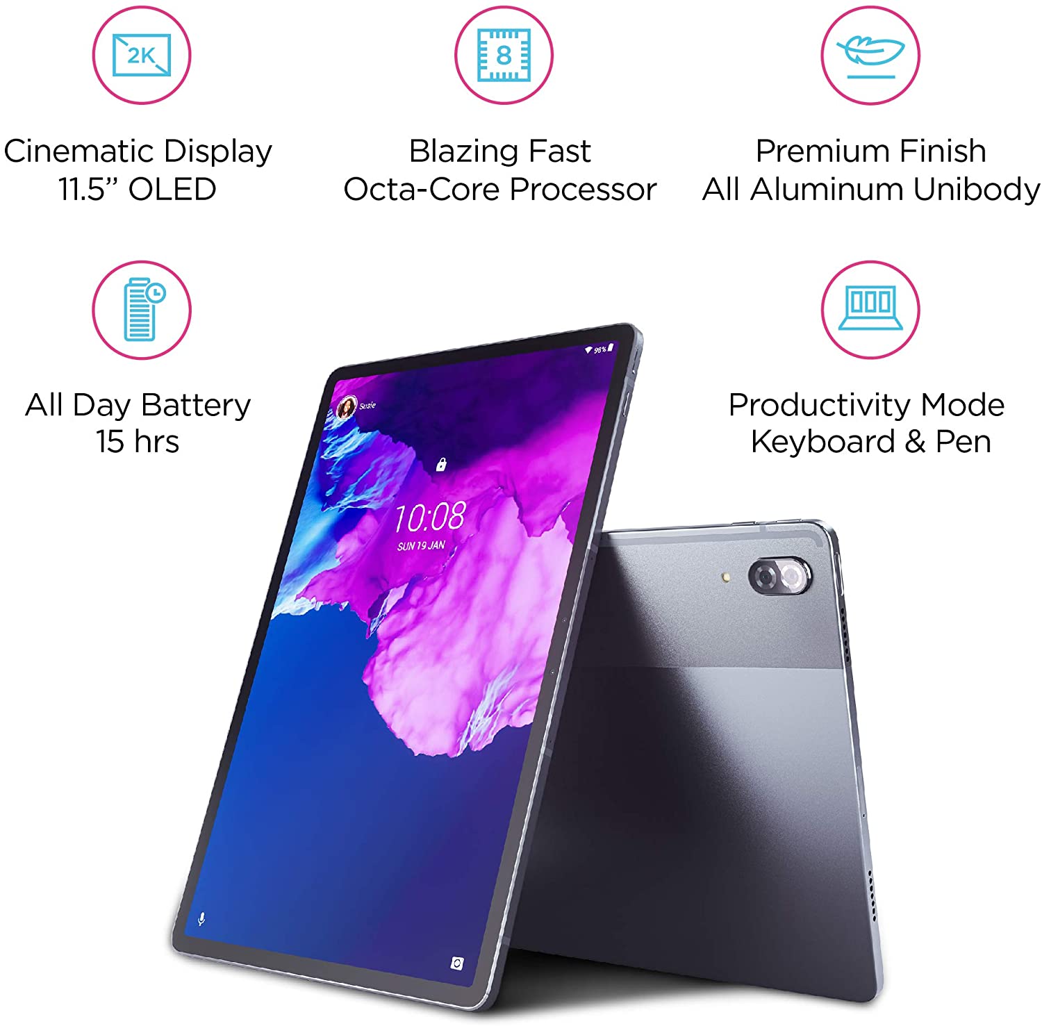 Lenovo Tab P11 Pro タブレット (11.2インチ OLED Kompanio 1300T 6GB ...