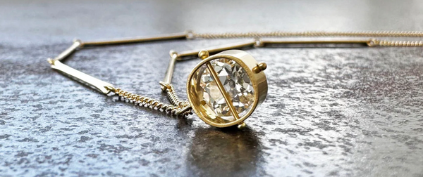 CAPTURED OLD MINE CUT DIAMOND NECKLACE