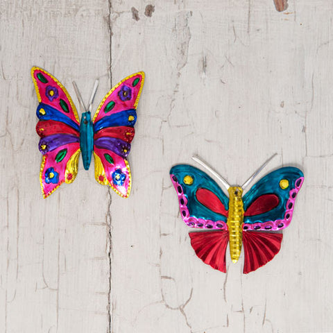butterfly tin decorations