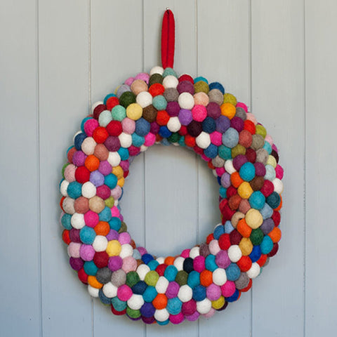 Felt wreath ball