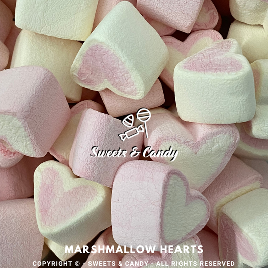 Pink Marshmallow Hearts