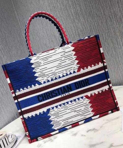 dior book tote embroidered canvas