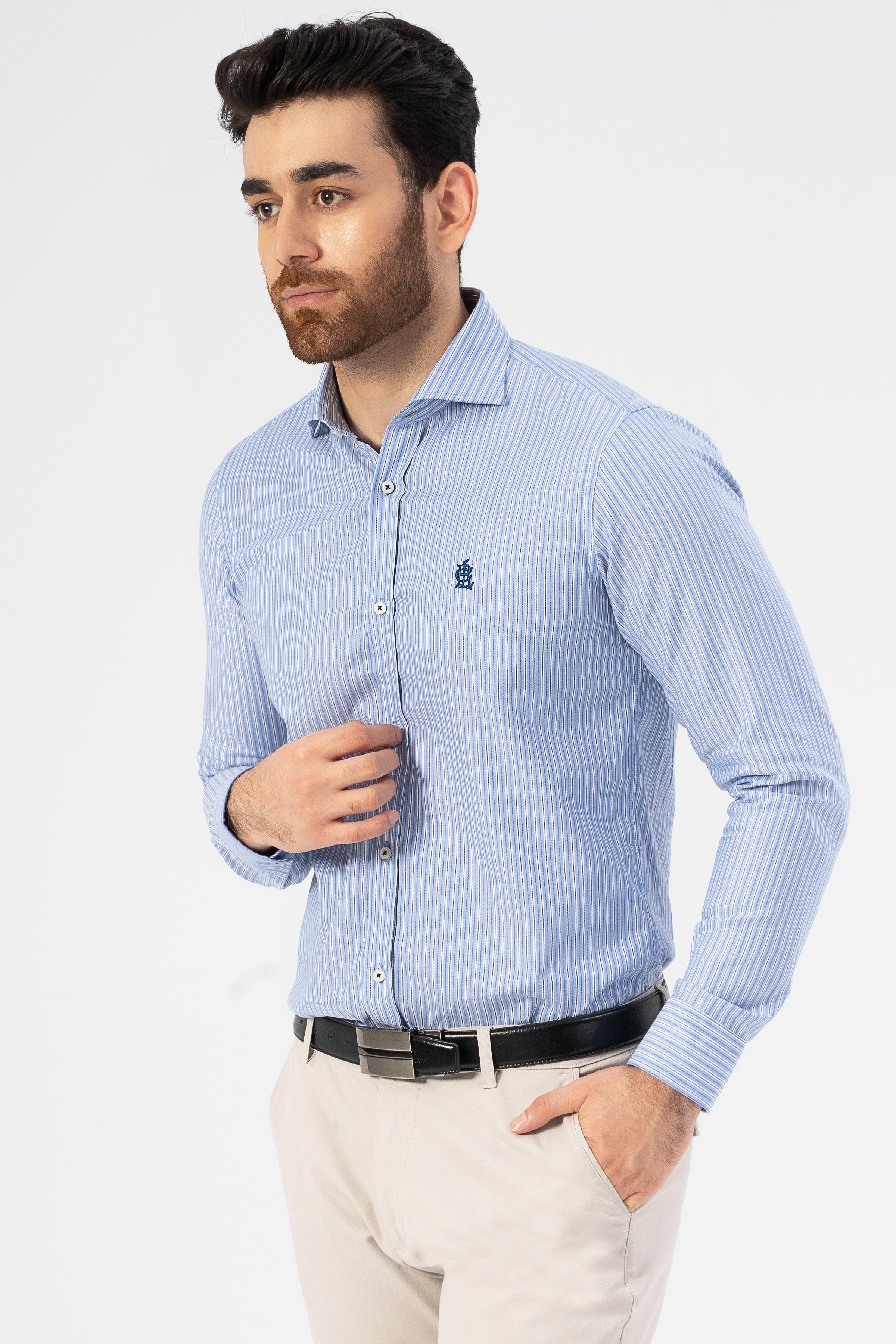 SEMI FORMAL SHIRT BLUE – Charcoal Clothing