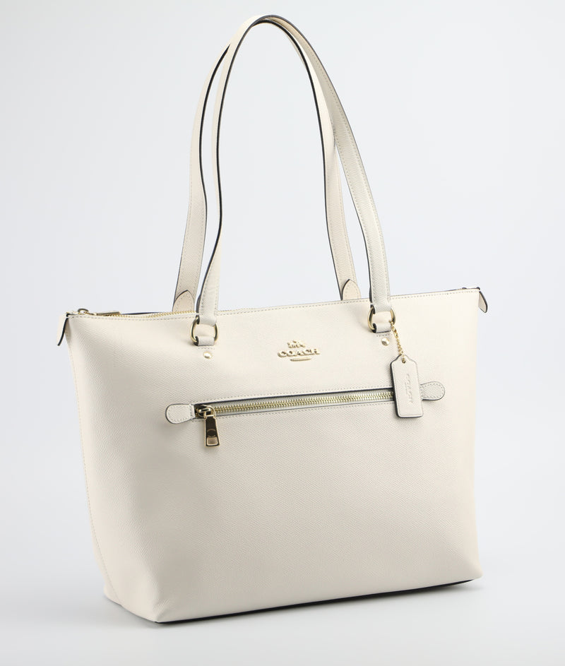 coach crossgrain leather gallery tote