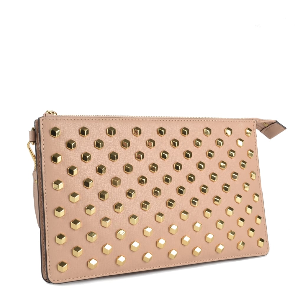 Michael Kors Daniella Studded Medium Wristlet