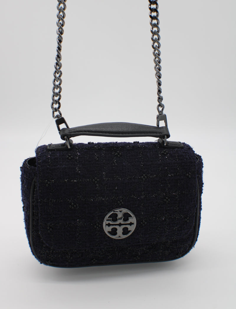 Tory Burch Willa Tweed Mini Top Handle Bag