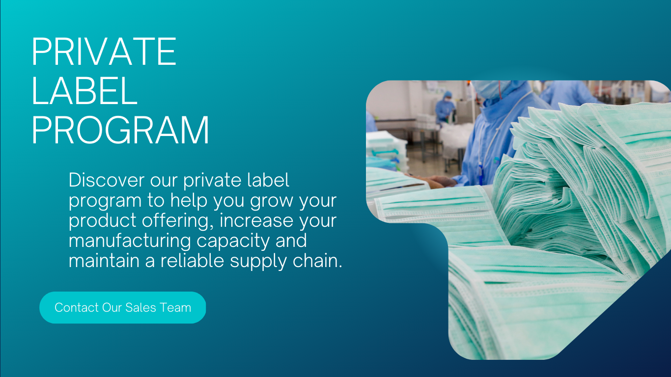 Proteq Medical Private Label Program: Discover our private label program to help you grow your product offering, increase your manufacturing capacity and maintain a reliable supply chain
