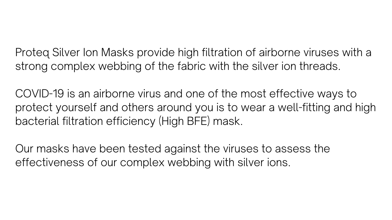 Proteq Medical Silver Ion Antimicrobial Masks