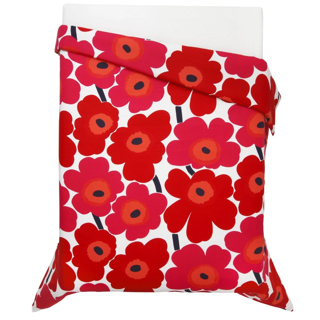 Marimekko Unikko Duvet Cover Red 240x2 Cm Aitonordic