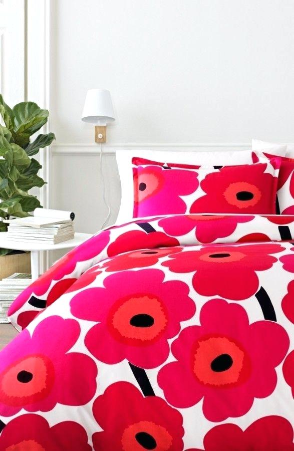 Marimekko Unikko Duvet Cover Red 240x2 Cm Aitonordic