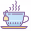 blue tea (  butterfly pea tea in a cup)
