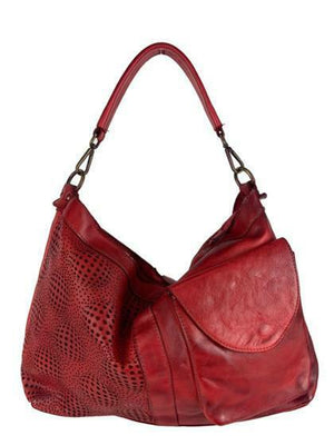 BZNA Bag Siria Rot  Italy Designer Damen Leder Handtasche Schultertasche Tasche
