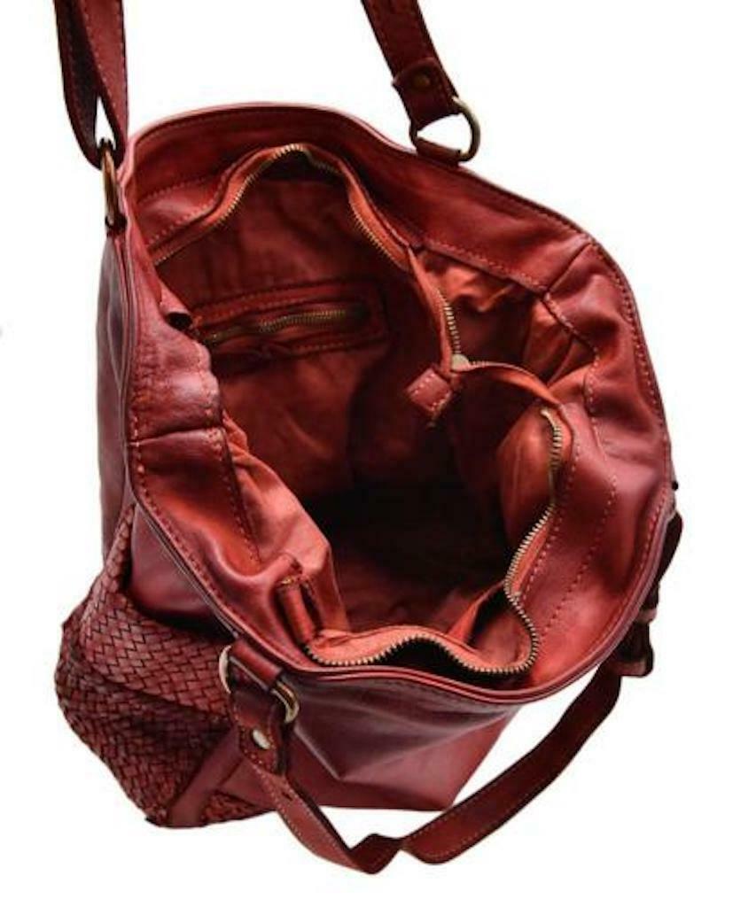 BZNA Bag Panna Grün Italy Designer Beutel Umhängetasche Damen Handtasche Leder