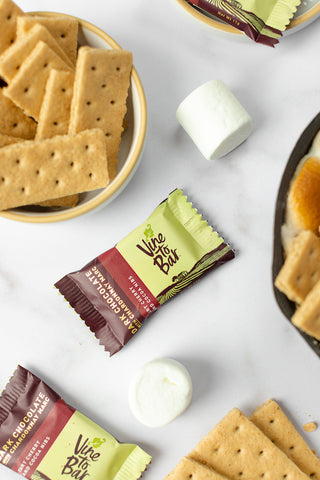 vine-to-bar-chocolate-square-packaging-on-white-table-with-marshmallows