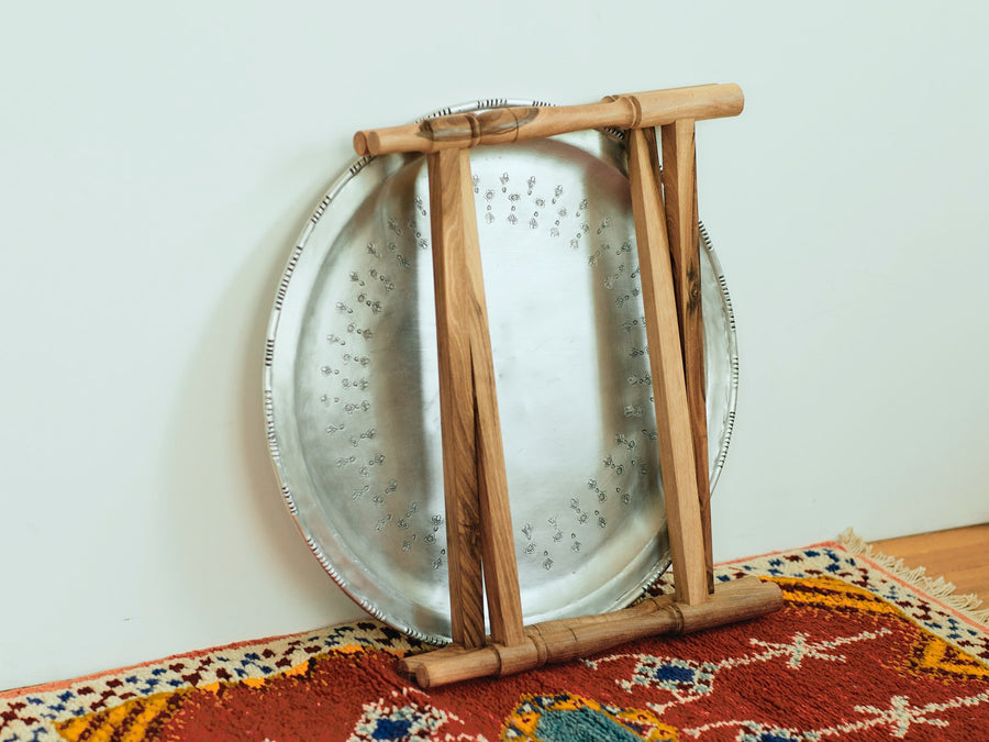 モロッコ メタル トレイ テーブル-