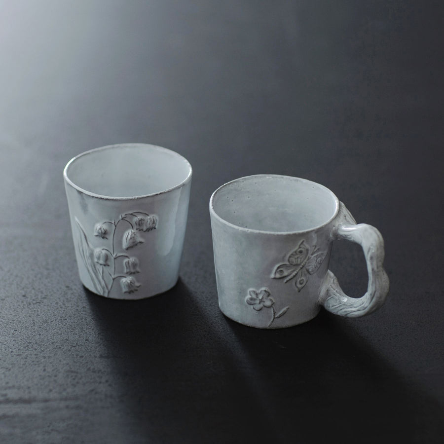 Astier de Villatte Fleurs／カップ – Orné de Feuilles