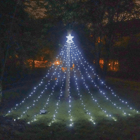 outdoor christmas star lights