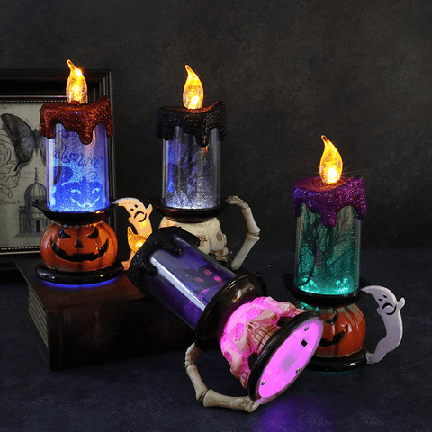 battery operated candles for pumpkins