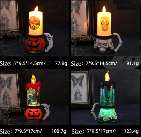 size of halloween flameless candles
