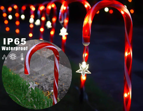 candy cane lights outdoor