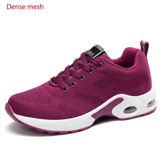 women casual shoes mesh cushioned outdoor sneakers