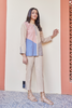 Colorblocked Cotton Co-Ord Set
