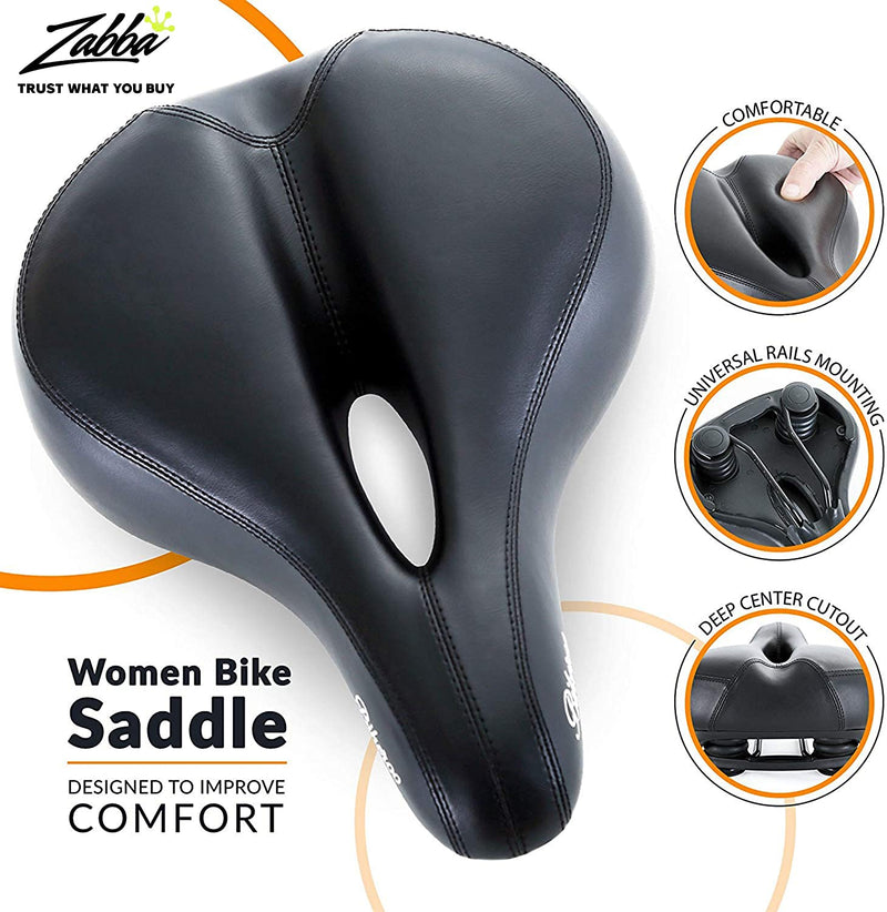 most comfortable bike seat for women padded bicycle saddle with soft cushion