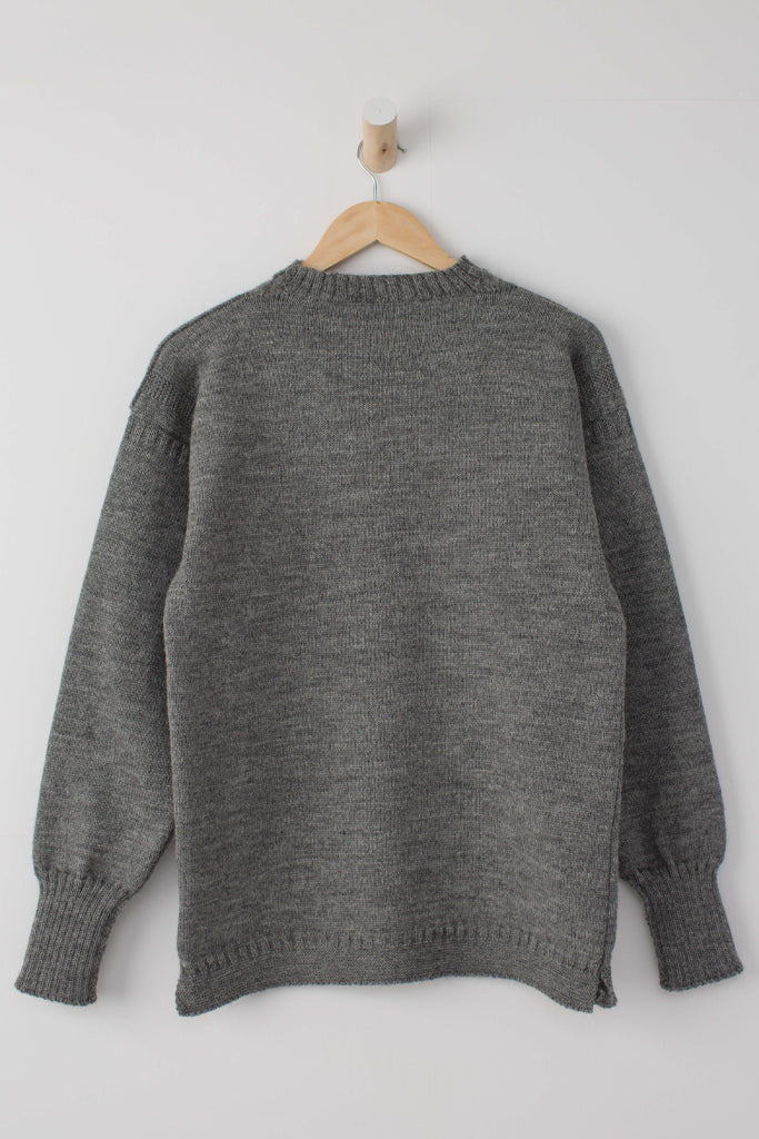 Men's Mid Grey Traditional Guernsey 