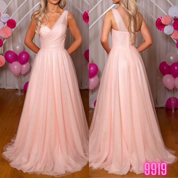 Prom Frocks PF9919 blush pink sparkle ballgown