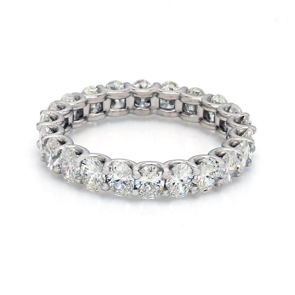 3.11ctw Oval Cut Diamond Eternity Band